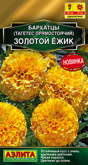 1211A Бархатцы Золотой ёжик прямостоячие 0,1 гр
